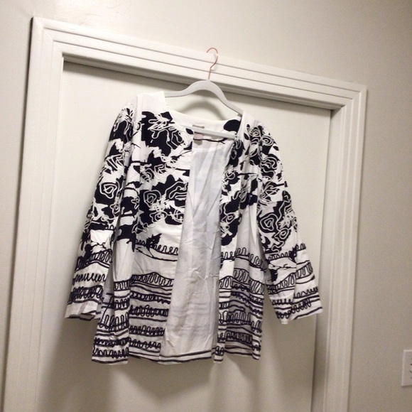 Womens Chico’s Embellished Linework Jacket - Picture 1 of 5